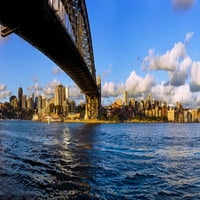 Most Sydney Harbor sa Cityjem na rivi, Sydney, Novi Južni Wales, Australia Poster Print