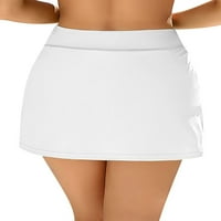 Harmo žene plivaju suknje Tummy Control Split Suknja s kupaćem kostimicom ugrađene u kratke bacama