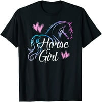 Djevojka majica Love Horses Jahanje Rider Kids Women Day