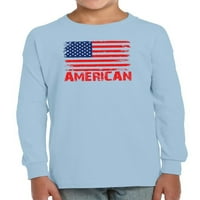 Američka zastava 4. jula. Toddler s dugim rukavima -Image by Shutterstock, Toddler