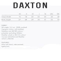 Daxton Premium Utah Muškarci dugih rukava majica ultra mekani srednje težine pamuk, maslina crna slova