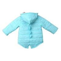 Seyurigaoka Kids Baby Boys Girls DINOSAUR kaput sa kaputom za kaput Zimska toddler Debela odjeća 1-