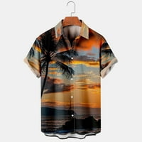 Muška modna etnička kratka rukava Ležerna tiskana Havajska majica majica