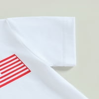 4. jula Baby Boy outfit majica kratkih rukava TOP + Ljetne kratke hlače Dnevna odjeća za neovisnost