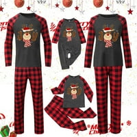 JTCKARPU jesen zima sretan božićna spavaća odjeća Božićne pidžame za žene ispisuju žensku pidžamu organski