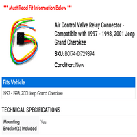 Konektor releja za kontrolu zraka - kompatibilan sa - 1998, Jeep Grand Cherokee
