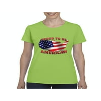 Normalno je dosadno - ženska majica kratki rukav, do žena veličine 3xl - američki ponosan što su američka