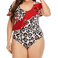 Ljetni klirens plus kupaći kostim za žene Seksi bikini Leopard Ispiši jednodijelno kupaći kostim temmu