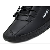 Oucaili muške stambene tenisice klizne na casual cipelama prozračna udobnost hodanje cipela crna 8.5