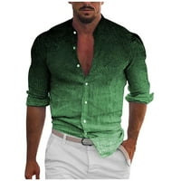 Bazyrey Novi dolasci Muška košulja štanda navrata tiskana majica s dugim rukavima Ležerna modna djelatnost
