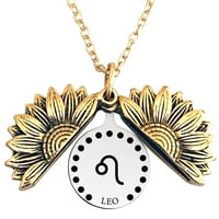 Ogrlice za ženu modni nakit čišćenje zodijačkog konstelacija suncokret kod ogrlica na inspirativno slovo