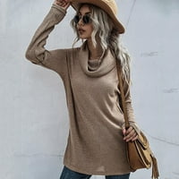 Split džemper za žene pulover s dugim rukavima