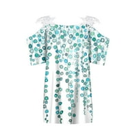 CUTOUT HLADNO ramena majica za ženske čipke patforOwrk kratki čahure Tee vrhovi sumemr casual floralna bluza s V-izrezom
