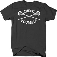 Provjerite sami lacrosse sportski rekreacijski timovi Grafičke majice Xlage tamno siva