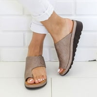 Ženske sandale Ljeto odobrenje, podrška udobne sandale za hodanje Žene Dression Comfy platforme casual cipele Ljetna plaža Putni paperni flip flops