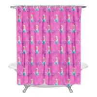 Smrznuta princeza tuš za tuširanje zavjesa za kupanje sa kukama vodootporne tkanine zaslon za kupanje-E, 90 *
