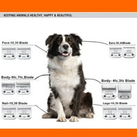 Zamjena zamere za pse Kompatibilna sa Andis PET Clipper Oster A5 WAHL KM serija Clipper, keramički sečivo