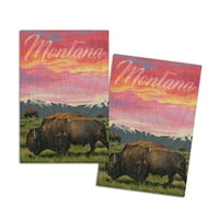 Montana, Bison i zalazak sunca, veliki scenarij