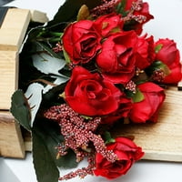 Umjetno cvijeće u lonc dekor ruže cvjetni aranžmani lažni fau cvijeće Buketi u lonturnim stolnim čelnicima