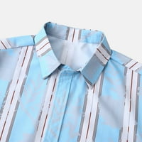 Havajske majice za muškarce veliki i visoki tropsko grafičko casudno dugme srušene majice kratkih rukava