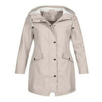 Avamo vodootporne jakne kaputi za žene sa duksevima sa patentnim zatvaračem kapuljača kapuljače jakna