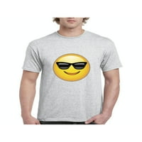 MMF - Muška majica kratki rukav, do muškaraca veličine 5xl - Emoji sa sunčanim naočalima