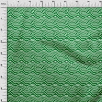 Onuone pamuk poplin Twill zelena tkanina apstraktna pruga DIY odjeća prekrivajuće tkanine tiskane tkanine