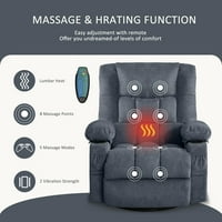 Masaža Rocker Recliner stolica sa vibracijskim masažom i toplinskim ergonomskim ležaljkama za dnevni