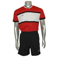 Bagremove sportske majice za mlade, crveno, crno-bijelo - srednje