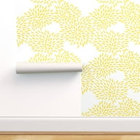 Pozadina komercijalnih razreda 27FT 2FT - Sunshine Yellow Chrysanthemums Bijele žute mame Cvjetne velike