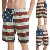 Comfy kratke hlače Muška Američka zastava Ispis Neovisnosni dan Plivanje Petoroistodne plaže Kratka