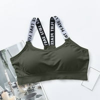 Wanyng grud za žene Sportske grudnjake vrhovi za top fitness yoga ženska jastuk sportska odjeća prsluk