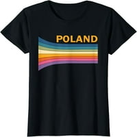 Žene Retro Vintage 70s Poljska Majica Poklon kratkih rukava Partneri Crni Tee