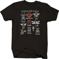 Smiješne majice Insekti svijeta XL Crna majica za muškarce