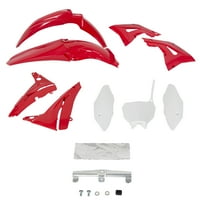 Novi restoran plastični komplet set Crveno bijelo za 02- Honda CR125R CR250R