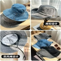 Cocopeants Women kaubojski sunčani šešir UV zaštita ribarski kašika ljetna plaža Travel Crochet Hat Putni oglasi