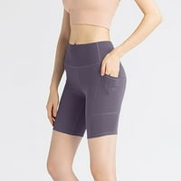 Ausyst kratke hlače za žene joga hlače visoki struk struk struk za podizanje hip joga hlače vježbanje