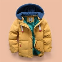 B91XZ zimski kaputi za dječake djevojke zimske jakna s dugim rukavima, kaputi s kapuljačom, podstavljeni