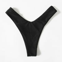Aaikomet bikini dno za žene kupaći kostim srednji uspon High Creed Bathing odijelo za kupaće žene, crni