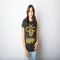 Ženska pčela Happy majica smiješna vintage grafički med bumbar za tatu šala Humor ženske grafičke teže