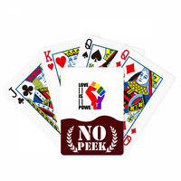 Diferencijacija napajanja Identity Rainbow Equalty Peek Poker igračka karta Privatna igra