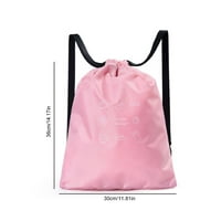 Plivanje vlažna suha torba na otvorenom plaža Sportski ruksak Podesivi kaiš Prijenosni torbice za kupaće koše od držača kupaca ružičaste s