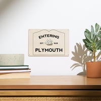 Plymouth, Massachusetts, Unoseći Plymouth, Weather Vane Birch Wood Zidni znak