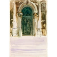 Sargent, John Singer Black Moderni uokvireni muzej Art Print pod nazivom - Zelena vrata-Santa Maria
