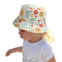 Vučena strana dječja dječaka Dječja djevojka Dvostruka kapa za zaštitu od plaže Dječji dečji dečji dečji ribolov za sunčanje Hat Baby Ljetni šešir, B