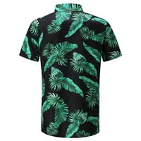 Adviacd Havajska majica za muškarce kratkih rukava opuštena-fit ljetna košulja Muške košulje s dugim