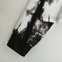 SunhillsGrace dukseve za žene za žene skelet cvjetni print Pismo grafički kravata Dye Drop natkrivanje