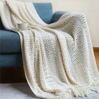Sdjma super meko bacanje pokrivač siva premium svilenkasto flannel fleece listove uzorak lagan krevet