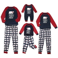 Fanvereka božićna pidžama za porodičnu Xmas podudaranje za spavanje za žene muškarci djeca beba
