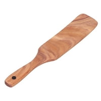 Teak Wood pribor, sigurna drvena lopatica jaki non štap za kuhanje pečenje i posluživanje za obiteljsku lopatu 13,8x, velika odvodna lopata 13.8x, srednja lopata